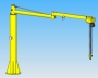 Double articulated jib crane manipulator 2RM with manulift